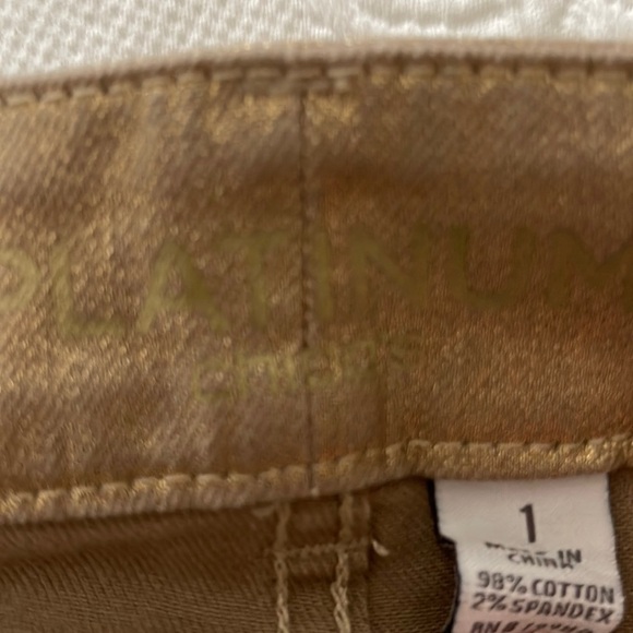 Chico’s Platinum gold jeans - Picture 4 of 4
